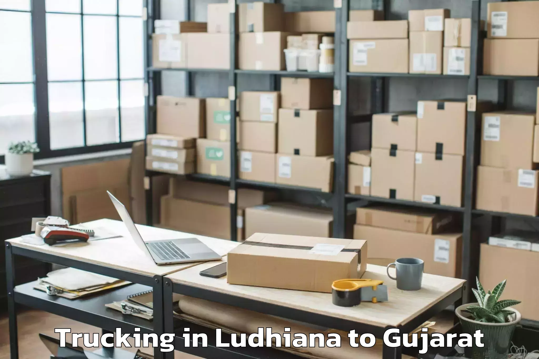 Expert Ludhiana to Khambhalia Trucking